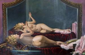 SINCLAIR IRVING 1895-1969,Untitled (Reclining Nude with Pearls),Clars Auction Gallery US 2020-07-12