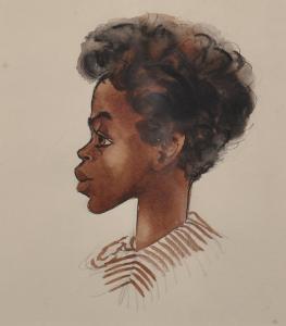 sinclair Marjorie 1900-1900,Head of an African Lady,20th Century,John Nicholson GB 2020-01-29