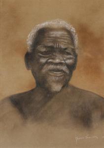 SINCLAIR MAURICE 1900-1900,AN ABORIGINAL AUSTRALIAN MAN,Mellors & Kirk GB 2014-09-17