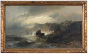 SINCLAIR Max 1864-1910,Rough Weather Off Dover Cliffs,Brunk Auctions US 2023-07-13