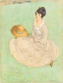 sinclair Monk Helen,Young lady seated in a summer field,Bonhams GB 2008-11-19