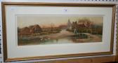 SINCLAIR S,Village with a Milkmaid walking past a Pond,Tooveys Auction GB 2013-07-10