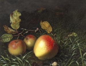 SINDBERG Adamine 1840-1919,Nedfaldne æbler,1865,Bruun Rasmussen DK 2020-06-09