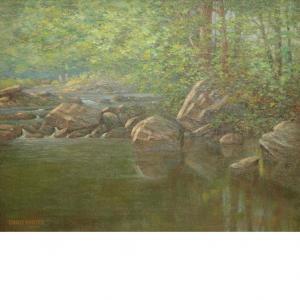 SINDELAER Charles James 1885-1947,A Forest Stream,1926,William Doyle US 2012-12-05