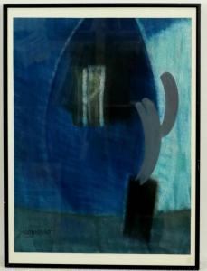 SINEMUS Wilhelmus Friedrich,Composite in blauw, turqoise en grijs,1965,Venduehuis 2017-12-20