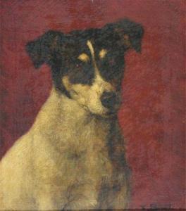 SINET Ferdinand 1800-1900,Study of a Jack Russell terrier,Woolley & Wallis GB 2010-03-24