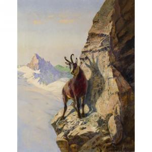 SINGER Albert 1869-1922,Camoscio sulla roccia,1916,Wannenes Art Auctions IT 2017-03-08