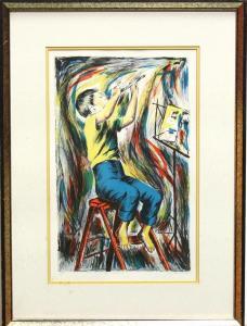 SINGER Burr 1912-1992,Boy Practicing,Clars Auction Gallery US 2011-02-05