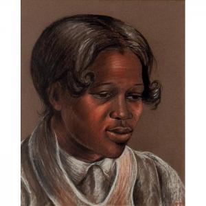 SINGER Burr 1912-1992,Laura, 
Portrait of a BlackWoman,1941,Treadway US 2011-03-06
