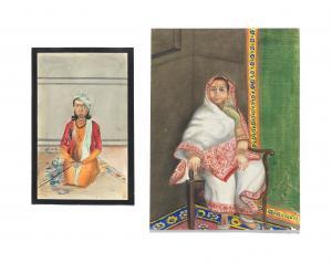 Singh of Amritsar Kapur,Sikh woman and a boy r,1866,Bonhams GB 2019-06-18