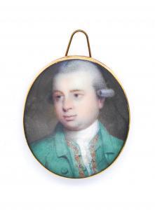 SINGLETON William 1770-1793,Portrait of Captain Arthur Maxwell in a g,Bellmans Fine Art Auctioneers 2023-03-28