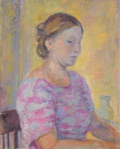 SINIAKOVA Maria Mikhailovna 1898-1989,Portrait de la sœur de l'artiste K,1960,Cornette de Saint Cyr 2023-05-05