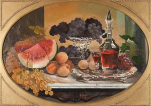 Sinnett Francis,Still Life with Fruit,1868,Skinner US 2023-09-19