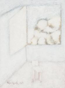 SIPOS LASZLO Kosza 1943-1989,Couple in the Window,1984,Pinter HU 2023-02-01