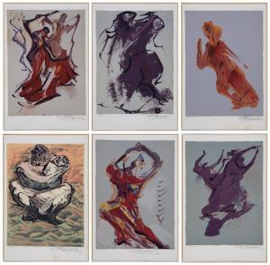 SIQUEIROS David Alfaro 1896-1974,PRISON FANTASIES II,1973,Clark Cierlak Fine Arts US 2024-03-20