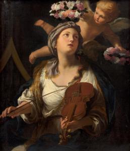 SIRANI Elisabetta 1638-1665,Sainte Cécile,Artcurial | Briest - Poulain - F. Tajan FR 2024-03-20