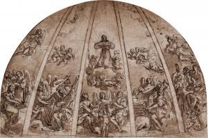 SIRANI Giovanni Andrea,Design for an apse: The Apotheosis of St. Francis,,Sotheby's 2024-02-02