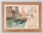 SIROMBO Giovanni 1885-1954,Venetian Canal,Harlowe-Powell US 2012-06-16
