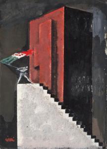 SIRONI Mario 1885-1961,Studio per la copertina di Anno XIII Rivis,1934,Galleria Pananti Casa d'Aste 2024-04-19