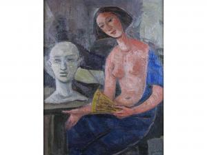 SIRTOLI Giovanni 1924-2002,Composizione con figura femminile,Sesart's IT 2022-07-28