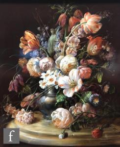 SISKA Gyula 1958,A still life with tulips and other spring flowe,Fieldings Auctioneers Limited 2021-09-16