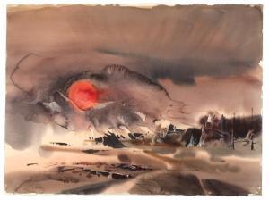 SISSON LAURENCE PHILIP 1928-2015,Fire Sun,Santa Fe Art Auction US 2024-03-13