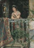 SISTERÉ DE HERNANDEZ Antonio 1854,Elégante au balcon,1879,Christie's GB 2005-06-22