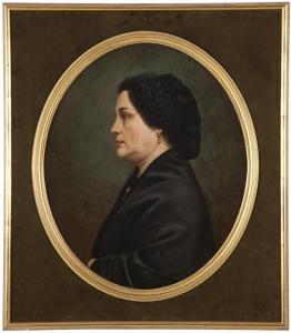 SISTERÉ DE HERNANDEZ Antonio 1854,Portrait of a Spanish woman in profil,John Moran Auctioneers 2013-09-10