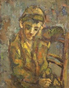 SITON Chaim 1926-1998,A boy,Ishtar Arts IL 2013-12-15