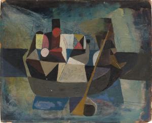 SITTE Willi 1921-2013,Kahnfahrt (Studie zu Bergung I) (Barge trip (Study,1954,Sotheby's 2024-03-20