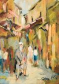 Sitton Haim 1926-1998,Figure in an Alley,Tiroche IL 2016-02-06