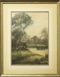 SITZMAN Edward R 1874-1949,Indiana landscape with pond and barn,Ripley Auctions US 2012-12-01