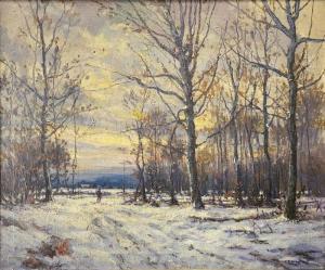 SITZMAN Edward R 1874-1949,Snowy Path At Sunset,Wickliff & Associates US 2022-06-04