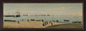 SIVILLà I TORRES Emili 1845-1849,Vista del puerto de Barcelona,Balclis ES 2016-05-26