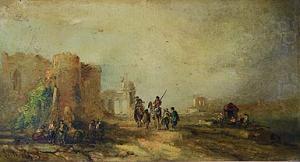 SIWER C,Paisaje orientalista con ruinas al fondo,1863,Alcala ES 2006-10-04