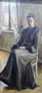SJOBLOM H 1875,Contemplation: A probable self portrait,1903,Bellmans Fine Art Auctioneers 2019-11-19