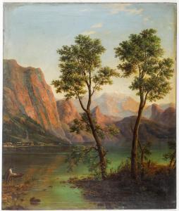 SKALA Frantisek 1817,Der Traunstein bei Gmunden,1862,Palais Dorotheum AT 2023-05-09