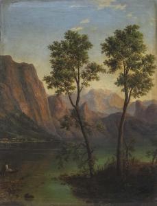 SKALA Frantisek,Der Traunstein bei Gmunden im Morgenlicht mit See ,1862,Palais Dorotheum 2021-11-17