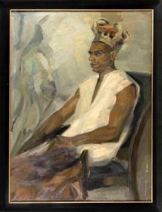 SKALING Audrey 1912-2009,Portrait of a seated man,Eldred's US 2022-05-12