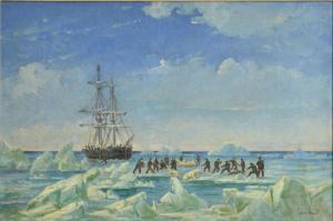 SKARI Edvard 1839-1903,Chasse à l'ours polaire au Groenland,1880,EVE FR 2020-12-22