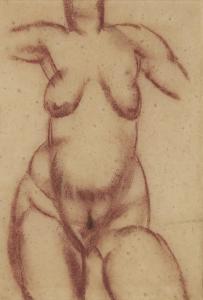 SKEAPING John Rattenbury 1901-1980,Standing nude,1936,Rosebery's GB 2023-11-29