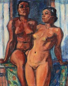 SKELL Fritz 1886-1961,Balinese Maidens,1928,Trinity Fine Arts, LLC US 2013-05-11