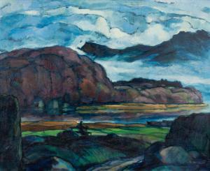 SKELL Fritz 1886-1961,Pre-alpine landscape,1929,Nagel DE 2021-07-15