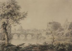 SKELTON JONATHAN 1735-1759,View of Rome with Castel Sant'Angelo,Dreweatts GB 2019-05-01