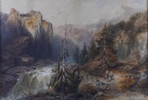 SKELTON Percival 1800-1900,Travellers in a rocky gorge,1885,Bellmans Fine Art Auctioneers 2023-02-21