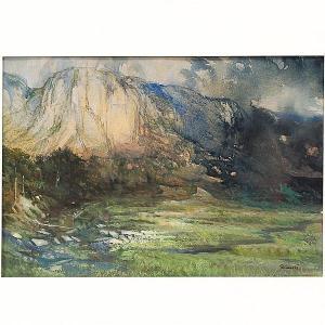 SKLARSKI Bonnie 1943,Mountain landscape,Ripley Auctions US 2015-05-02