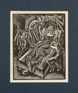 SKOCZYLAS Wladyslaw 1883-1934,Opętanie - z cyklu: Klasztor i Kobieta - ilustracj,Rempex 2024-03-06