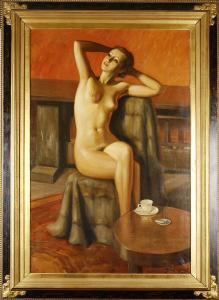 SKOGLUND Jean 1908-1948,Nakenakt,1937,Stadsauktion Frihamnen SE 2009-08-24