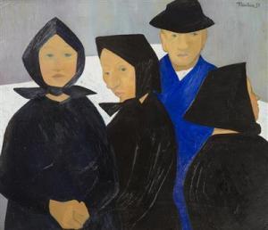 SKOPER Martin Jiri 1915-1962,Figures,1951,Palais Dorotheum AT 2018-03-10