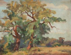 SKORUPKA Szczepan 1903-1997,Landscape with trees,Desa Unicum PL 2021-04-20